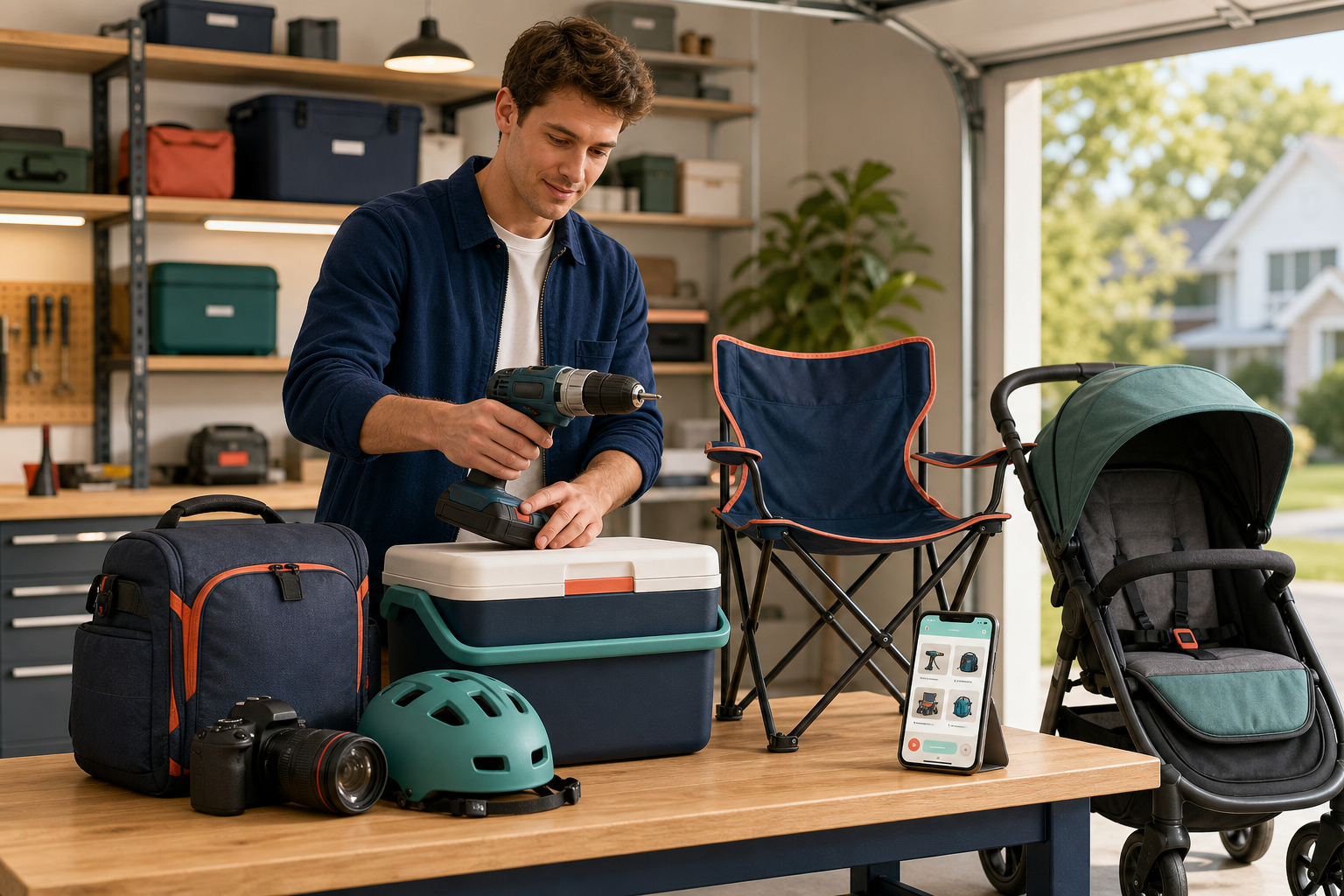 Useful household items ready to be listed for rent on RentLokr